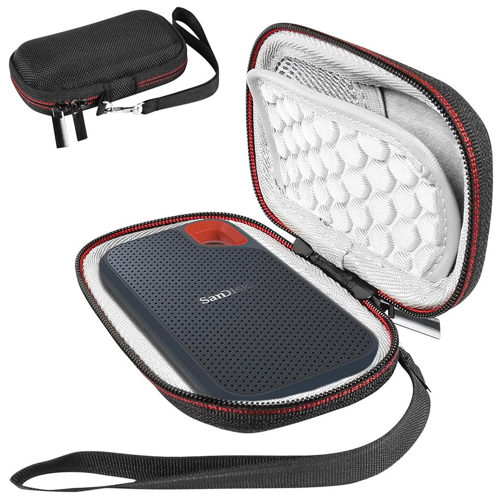 ZORBES Hard Drive Storage Bag for SanDisk 500GB/ 250GB/ 1TB/ 2TB/ 4TB Portable SSD- SDSSDE61/ SDSSDE60-Black ZORBES Hard Drive Storage Bag for SanDisk 500GB/ 250GB/ 1TB/ 2TB/ 4TB Portable SSD- SDSSDE61/ SDSSDE60-Black